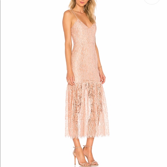 NBD Dresses & Skirts - NWT NBD Lace Brielle Dress in Dusty Rose Sz Large